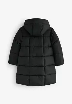 Зимнее пальто SHOWER RESISTANT SQUARE QUILT, REGULAR FIT Next, черный
