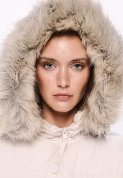 Зимнее пальто Springfield, бежевый