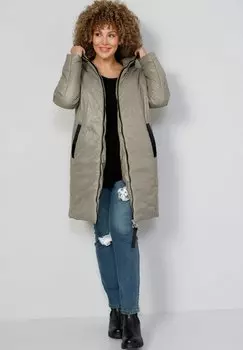 Зимнее пальто STEPP KAPUZE ZIPPER MIAMODA, оливковый