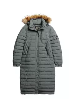 Зимнее пальто Superdry, базальтовый серый