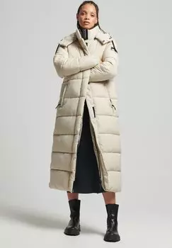 Зимнее пальто Superdry, бежевый
