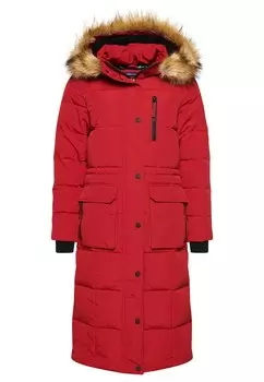 Зимнее пальто Superdry, красный