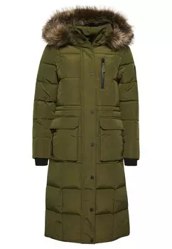 Зимнее пальто Superdry, оливковый