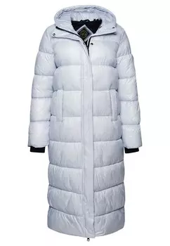 Зимнее пальто Superdry, серебристо-серый
