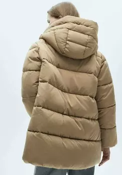 Зимнее пальто TOKYO Mango, бежевый