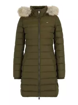Зимнее пальто Tommy Jeans, зеленый