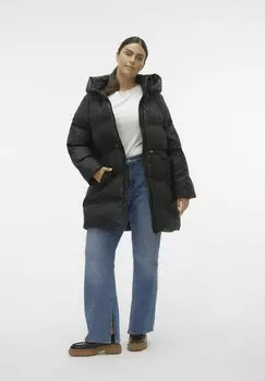 Зимнее пальто Vero Moda Curve, черный