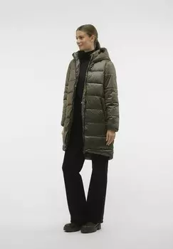 Зимнее пальто Vero Moda, темно-зеленый