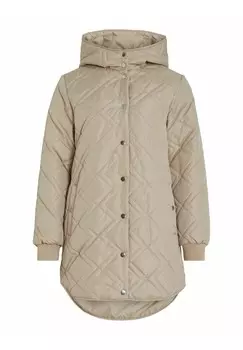 Зимнее пальто VILA, бежевый