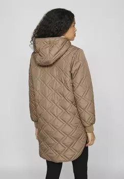 Зимнее пальто VILA, бежевый
