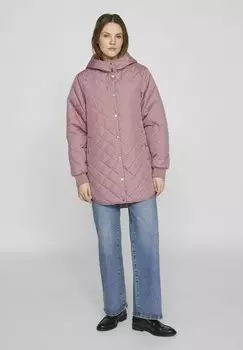 Зимнее пальто VILA, розовый