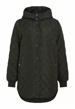 Зимнее пальто VILA, темно-зеленый