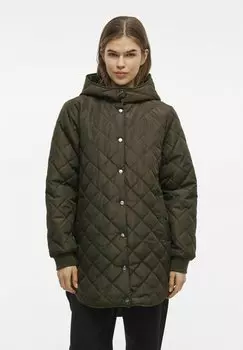 Зимнее пальто VILA, темно-зеленый