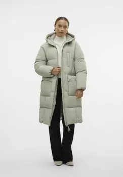 Зимнее пальто VMELANORANJA LONG COAT Vero Moda, светло-зеленый