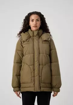 Зимнее пальто VMSAGA Vero Moda Tall, темно-зеленый