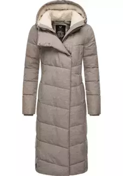 Зимнее пальто в стиле Ragwear "Pavla Long", удлиненная зимняя парка с плюшевой подкладкой и капюшоном, цвет Bone