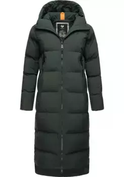 Зимнее пальто в стиле рэгвир "Patrise", удлиненное женское зимнее стеганое пальто с разрезами Ragwear, зеленый