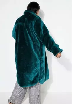 Зимнее пальто WIDE SHAPE LANGARM Studio Untold, бирюзовый