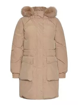 Зимнее пальто YAS ABELLA, темно-бежевый