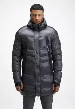 Зимнее пальто ZAVETTI CANADA MALZINI LONGLINE PUFFER JACKET Alessandro Zavetti, серый