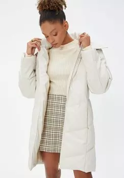 Зимнее пальто ZIPPER DETAIL LONG PUFFER Koton, бежевый