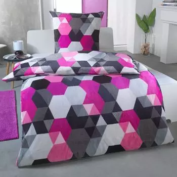 Зимнее плюшевое постельное белье Malika Cuddly кашемировое на ощупь с наволочкой 80х80 теплее BIBER или фланели, размер: 135х200 + 80х80, дизайн - мотив: дизайн 3