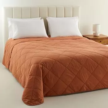 Зимнее стираное хлопковое одеяло El Corte Ingls, терракота