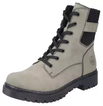 Зимние ботильоны Rieker с модной профильной подошвой, черный