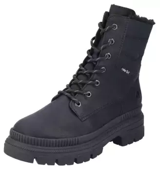 Зимние ботильоны Rieker с практичной внутренней молнией, черный