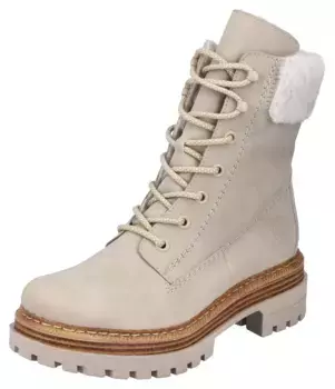 Зимние ботильоны Rieker с привлекательной профильной подошвой, бежевый