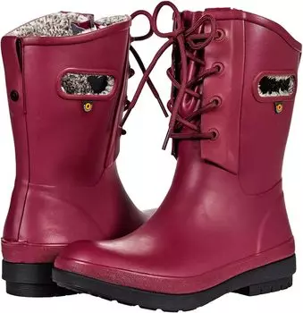 Зимние ботинки Amanda Plush II Lace Bogs, цвет Berry