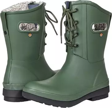 Зимние ботинки Amanda Plush II Lace Bogs, цвет Green Ash