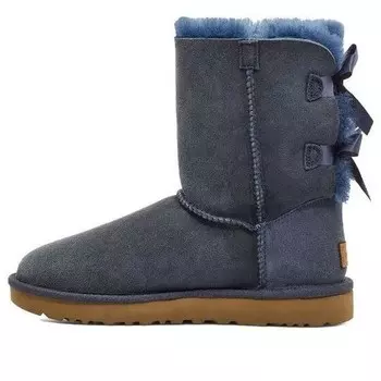 Зимние ботинки Bailey Bow II Boot с флисовой подкладкой, высокие, Ugg, синий