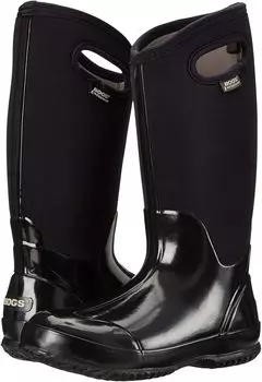 Зимние ботинки Classic High Handles Bogs, цвет Black Shiney