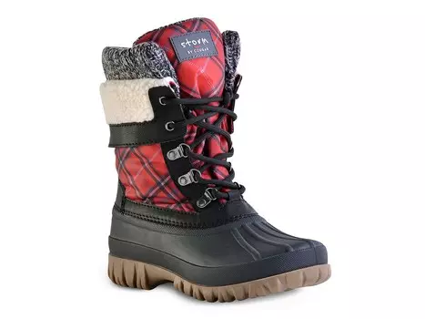Зимние ботинки Creek Cougar, красный/черный клетчатый