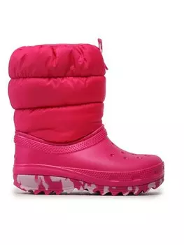 Зимние ботинки Crocs, розовый