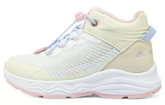 Зимние ботинки для девочек женские, цвет не совсем белый, розовый Skechers