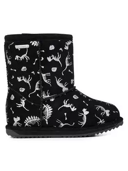 Зимние ботинки Emu Australia с узором, черный