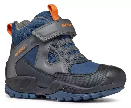 Зимние ботинки Geox "J NEW SAVAGE BOY B ABX" с элементами TEX, серый