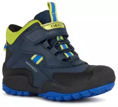 Зимние ботинки Geox "J NEW SAVAGE BOY B ABX" с элементами TEX, цвет Navy-Limette