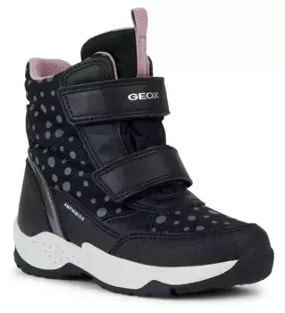 Зимние ботинки Geox "J SENTIERO GIRL B ABX", с водоотталкивающей мембраной TEX, серебристый