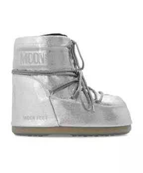 Зимние ботинки Icon с блестками Moon Boot, серый