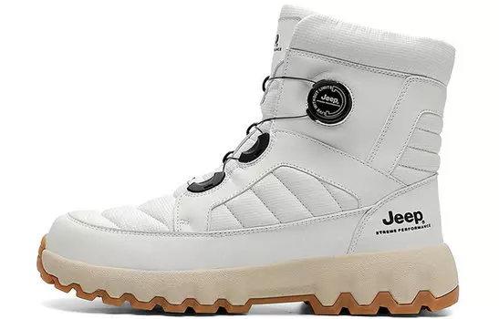 Зимние ботинки Jeep унисекс на толстой подошве, белый