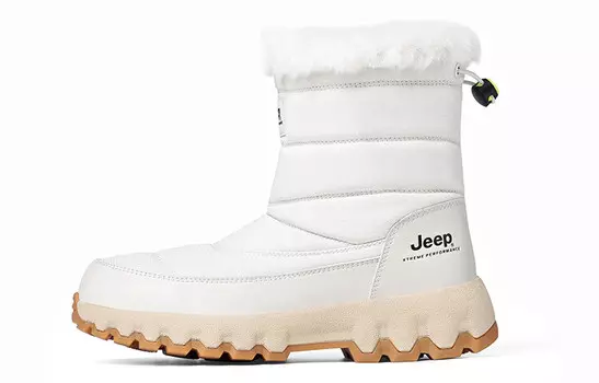 Зимние ботинки Jeep унисекс с мехом, белый