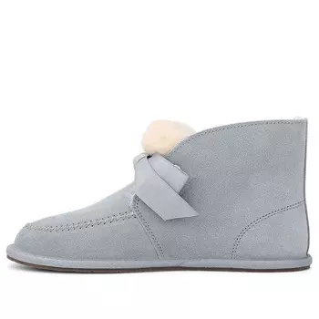 Зимние ботинки Kallen кружевные шнуровка средние голенища флисовая подкладка Ugg, серый