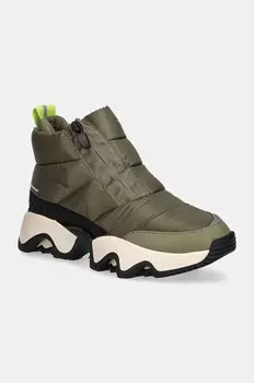 Зимние ботинки KINETIC IMPACT PUFFY ZIP Sorel, зеленый