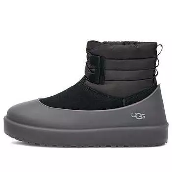 Зимние ботинки классические мини на шнуровке погода Ugg, черный