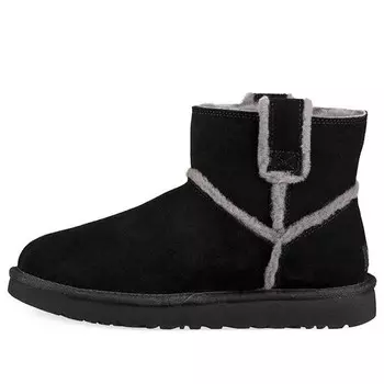 Зимние ботинки классические мини с флисовой подкладкой, Ugg, черный