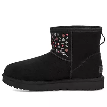 Зимние ботинки классические мини-заклепки ii заклепки зимние ботинки Ugg, черный