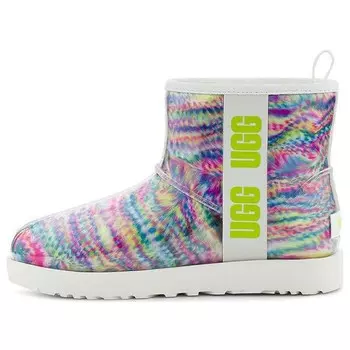 Зимние ботинки классические прозрачные мини Ugg, белый